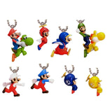 Takara TOMY Yujin New Super Mario Bros. Wii Mascot Keychain (set of 8)