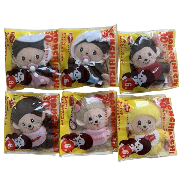 Lipton Lemon Tea Monchhichi 30th Anniversary Plush doll (set of 6)