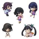 Bandai Monogatari series heroines figure Mascot swing 01 (set of 5)