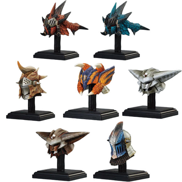 Bandai Monster Hunter Kabuto Hunting Armor Helmet collection (set of 7)