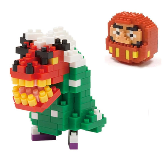 Kawada Nanoblock miniature Japanese traditional Good Luck Lucky bricks