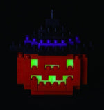 Kawada Nanoblock miniature Halloween Jack-o'-Lantern pumpkin bricks