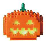 Kawada Nanoblock miniature Halloween Jack-o'-Lantern pumpkin bricks