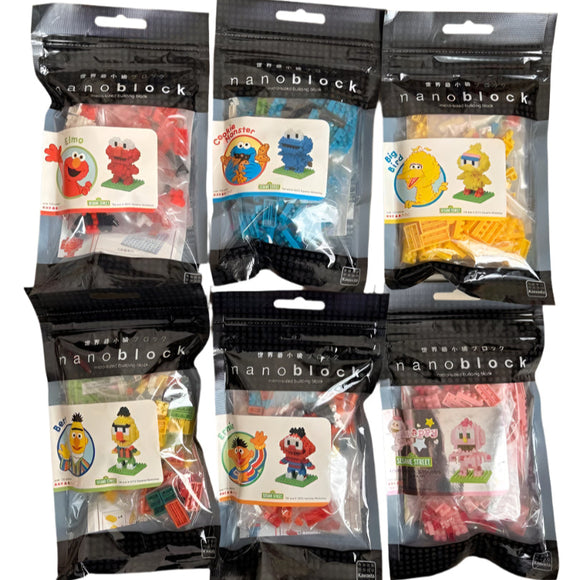 Kawada Nanoblock USJ Sesame Street Elmo & Friends mini-sized bricks