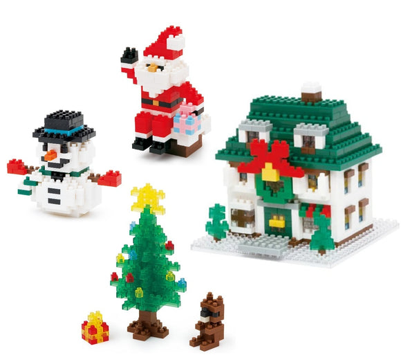 Kawada Nanoblock miniature Christmas Ornaments interlocking bricks Xmas