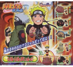 Bandai Naruto Shippuden Figure Collection Ririn Swing keychain (set of 5)