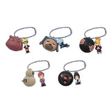 Bandai Naruto Shippuden Figure Collection Ririn Swing keychain (set of 5)