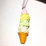 Epoch Food Series Ice-cream Ice jarajar figure phone strap Collection
