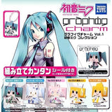 Takara TOMY Vocaloid Hatsune Miku Graphig Mascot Charm 1 (set of 5)