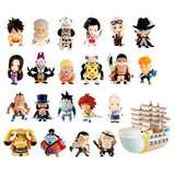 Popy Plex Anime Chara Heroes One piece vol 9 Marineford Arc 1 mini big head figure (set of 24)