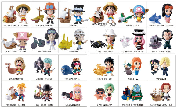 Bandai Toei Animation ONE PIECE W Mascot Double Keychain Collection