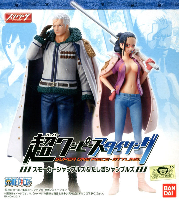 Bandai Super One Piece Styling Smoker & Tashigi Shambles figure Boxset