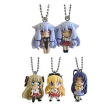 Takara TOMY Yujin Mayoi Neko Overrun! figure swing keychain (set of 5)