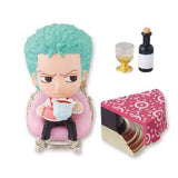 Megahouse Petit Chara Land One piece Tea Party in Wonderland Mugiwara Reuninon (set of 9)