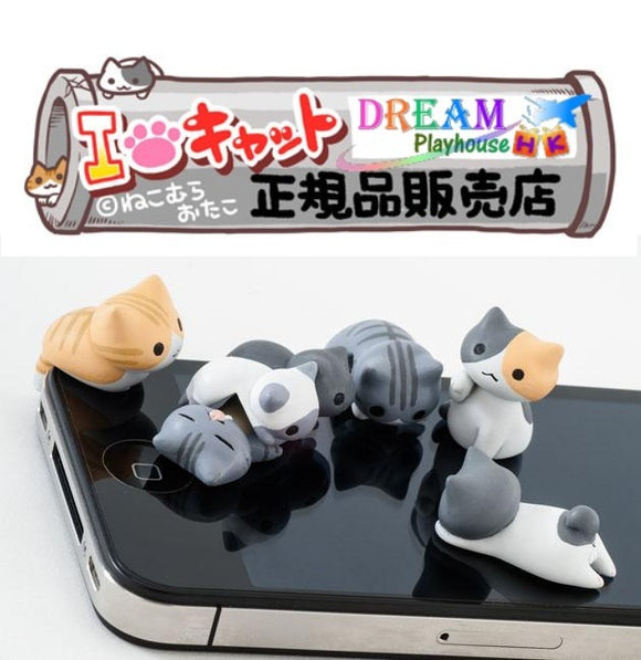 Niconico Nekomura Hitoko Cute cat 3.5mm earphone jack plug Port dust cover