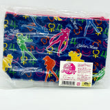 Bandai Pretty Soldier Sailor Moon Guardian Star Mark Pattern Bling Flat Pouch Makeup Bag