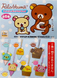 Bandai San-X Rilakkuma Relax bear Ice Cream Figure Strap (set of 6)