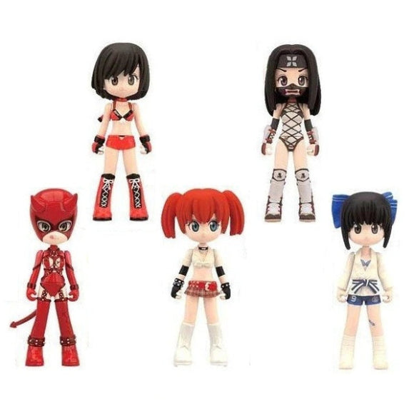 Konami Figumate Rumble Roses Wrestling girl figure Vol. 1 (set of 5)
