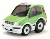 Takara TOMY Choro-Q Fiat Panda Alessi Pullback car (Light green/White)