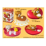 Kabaya Rilakkuma Relax Bear Heart Collection mini Trinker Box & Tray (set of 4)