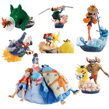 Megahouse One Piece LOGBOX Respective growth Diorama figure (set of 7)
