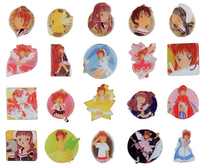 Plex Popy CLAMP CardCaptor Sakura Characters Metal Pins (set of 20)