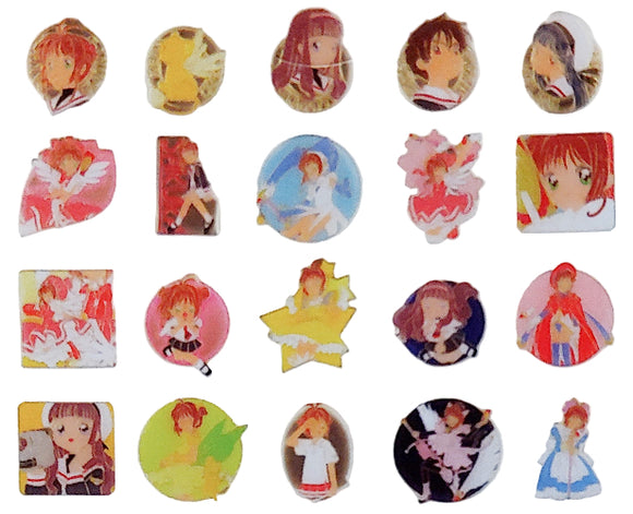Plex Popy CLAMP CardCaptor Sakura Characters Metal Pins (set of 20)