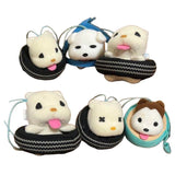 Koro Koro San-X Tohoho na Inu Tire Dog Plush Toys Mascot (set of 6)