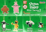 Bandai 2009 Shaun the Sheep Mini Figure Mobile strap Swing 2 (set of 6)