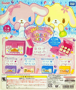 Takara TOMY Sanrio Sugar Bunnies character Chop & Stamp Pad (set of 5)