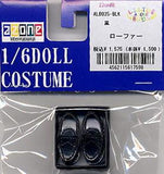 Azone international 1/6 doll costume Little Body shoes For 23cm Loafer (black)-DREAM Playhouse