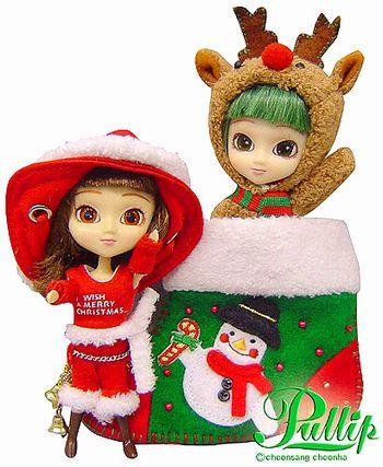 Groove Inc. Little Pullip+ F-811 Carol & Rudolph X’mas Special girl Fashion doll (Jun Planning)-DREAM Playhouse