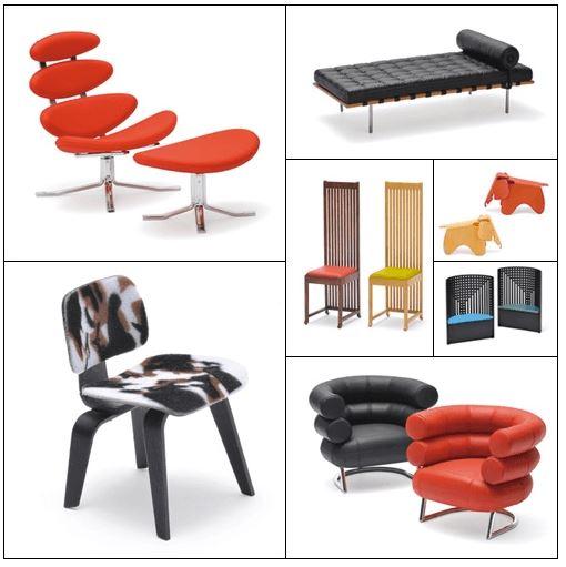 Reac Japan Design Interior Collection 1/12 mini designers chair vol. 6 - DREAM Playhouse