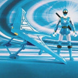 Bandai 2004 Power Rangers Ninja Storm Deltaplane delta glider blue action figure - DREAM Playhouse