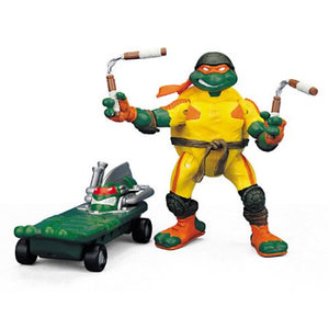 Playmates Tmnt 2003 Teenage Mutant Ninja Turtles Thrashin Mike Michelangelo Action Figure - Action Figure