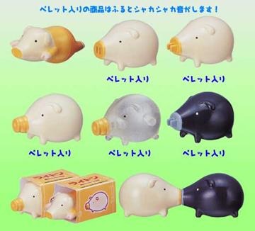 Takara TOMY Yujin Lighton Light bulb pig Figure Strap (set of 6) - DREAM Playhouse