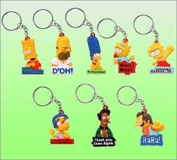 The shops Simpsons key chain/key ring set