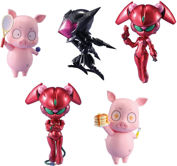 Chara-ani Toys Works Collection 2.5 Little Accel World Black collection set of 5 - DREAM Playhouse