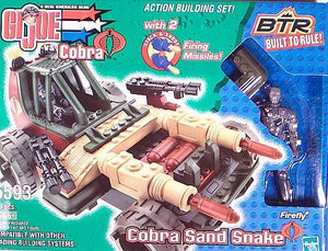 Hasbro Built to Rule! BTR 2003 G.I. Joe Cobra Sand Snake Building Toy - DREAM Playhouse