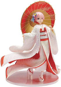 FuRyu F:NEX Re:Zero Ram White Kimono ver. 1/7 PVC Figure - DREAM Playhouse
