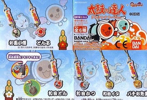 Bandai Taiko Drum Master Taiko no Tatsujin Phone Strap + Screen cleaner (set of 6) - DREAM Playhouse